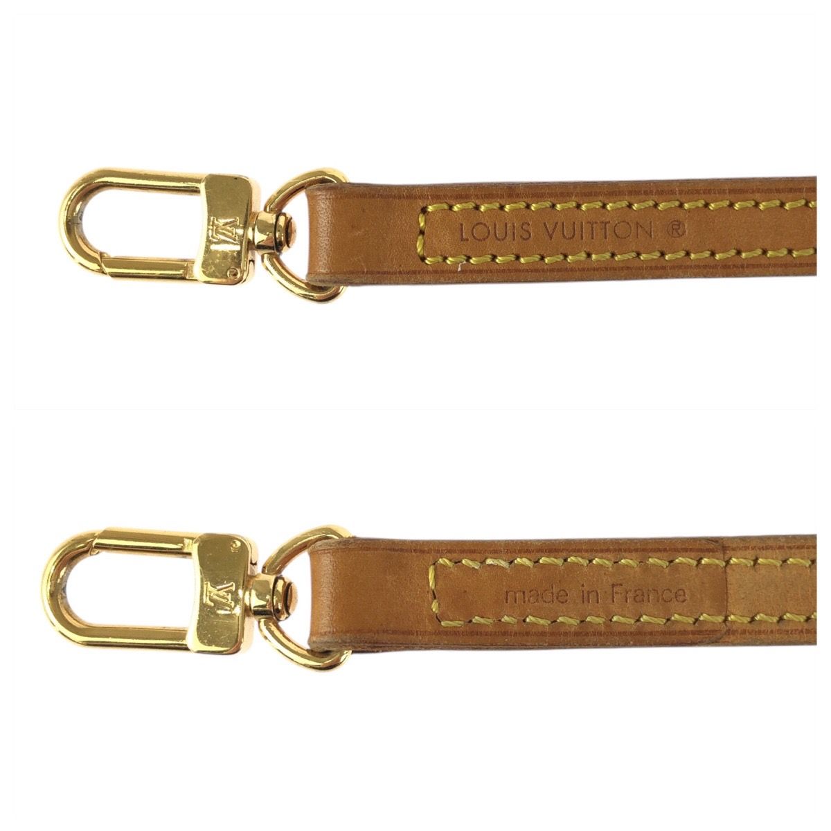 美品 LOUIS VUITTON ルイヴィトン ヌメ革 ブラウン ゴールド金具 