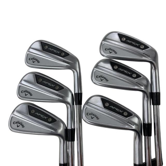 【中古】 キャロウェイ APEX PRO(2024) 6S アイアンセット IR Dynamic Gold MID 115 (フレックスS) メンズ 男性用 右利き 右用 Cランク ゴルフクラブ