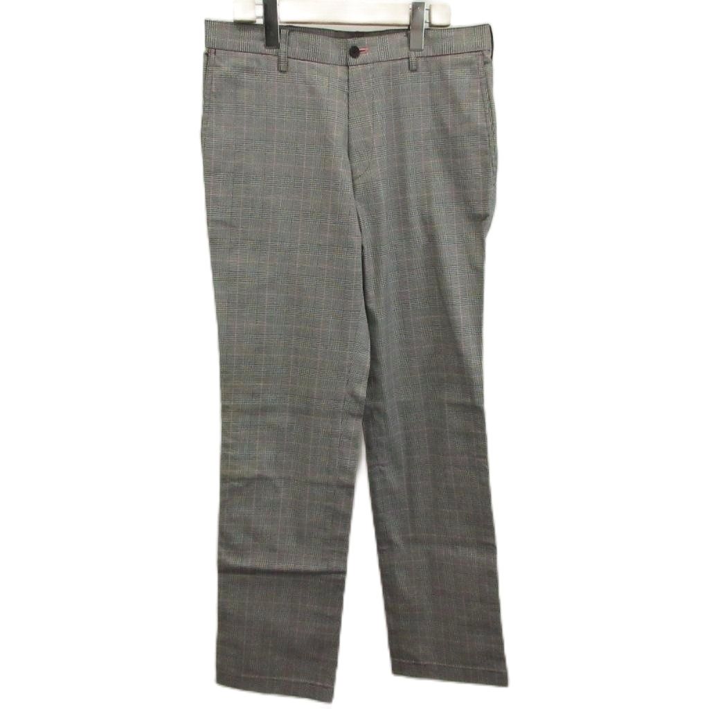 バーバリーブラックレーベル BURBERRY BLACK LABEL パンツ 76 グレー チェック柄 長ズボン /KK ■ECD004