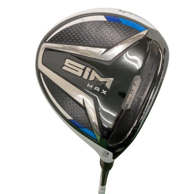【中古】 テーラーメイド SIM MAX 3W フェアウェイウッド FW TENSEI BLUE TM50(FW) (フレックスSR) メンズ 男性用 右利き 右用 Cランク ゴルフクラブ