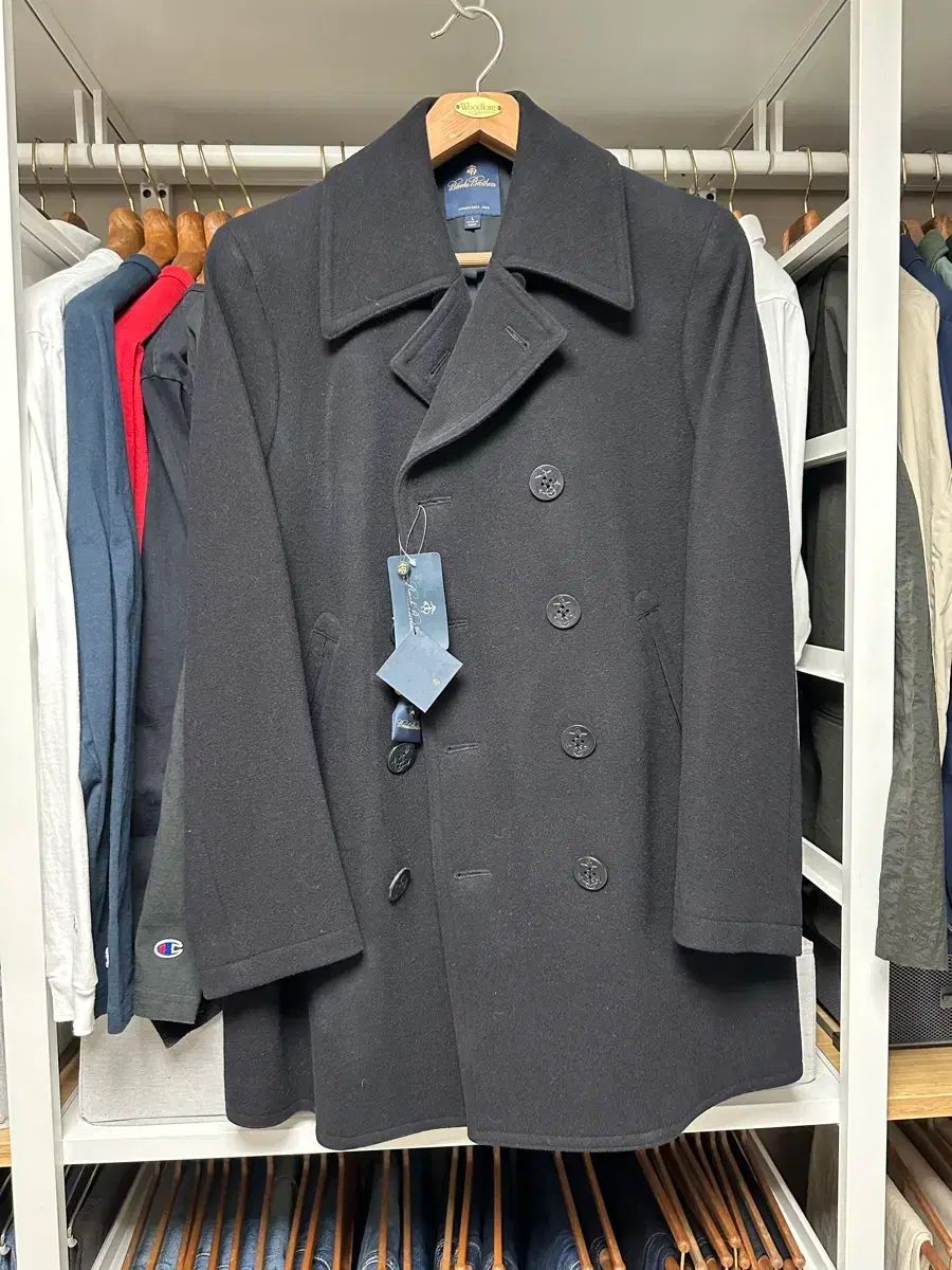 (新品)ブルックス・ブラザーズ ロロ・ピアーナ 生地 ウール ピーコート