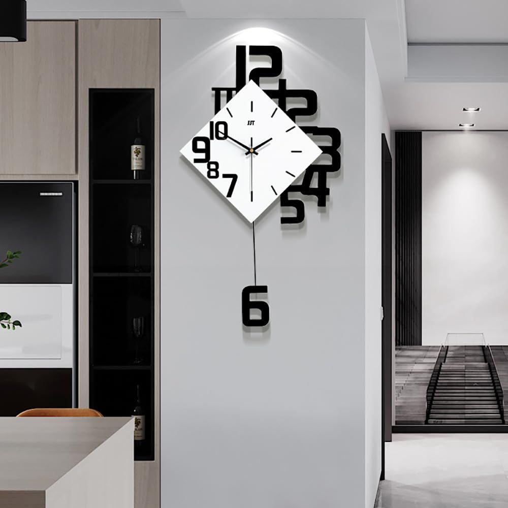 壁掛け時計 おしゃれな 静音 人気ランキング 電池式 掛け時計 壁掛け wall clock 連続秒針 ウォールクロック 壁時計 薄型のデザイン かわいい シンプル キャンパスウォールクロック リビング 寝室 部屋飾り 非電波時計 (中型サイ 1d41982c