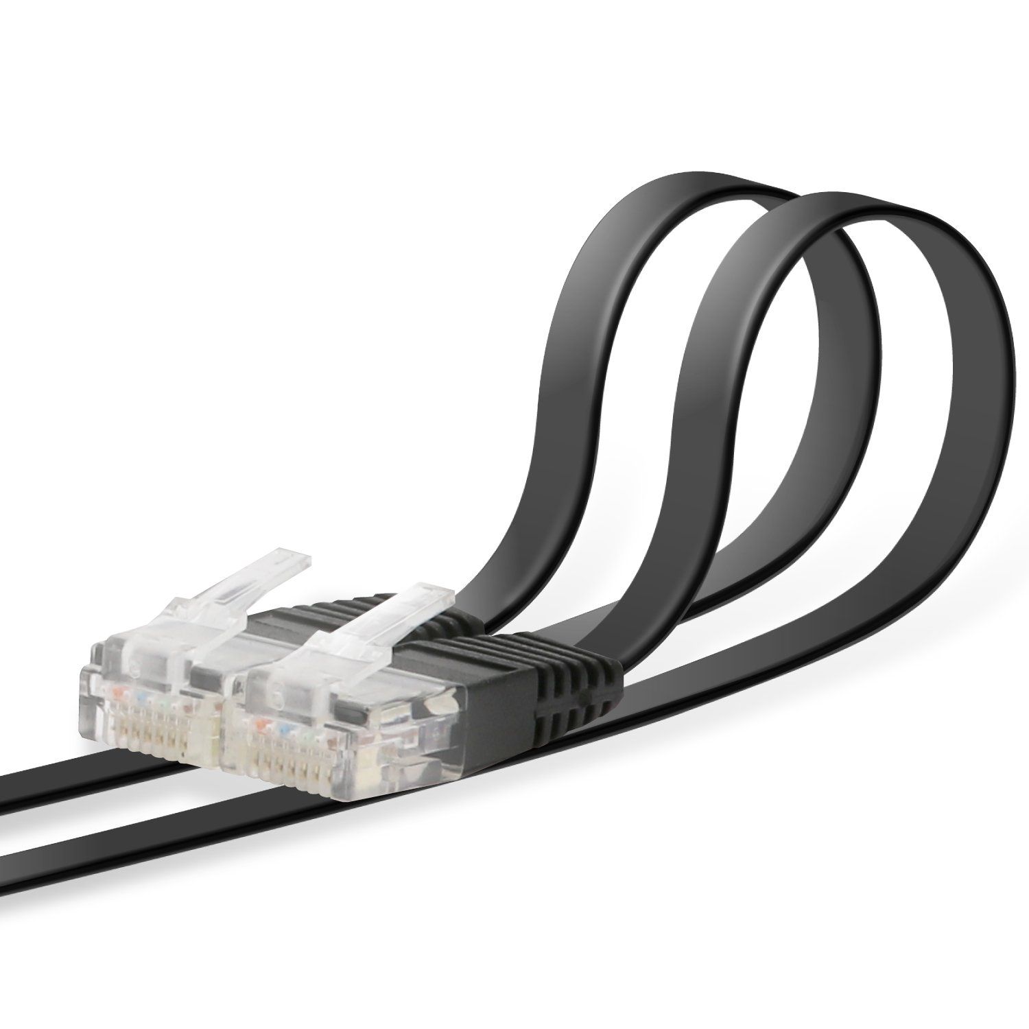 新品 エレコム LANケーブル CAT6 20m スーパーフラット ブラック LD-GF/BK20