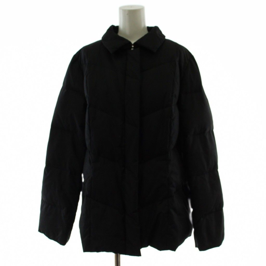 23区 オンワード樫山 ダウンジャケット 上着 48 黒 長袖 無地 ショート丈 206-5.CCM.WW.NW.0551 /GG ■ECA005