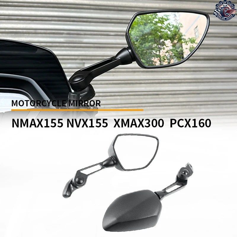 PCX 125 PCX 150 PCX160 NMAX155 NVX155 XMAX300 オートバイ用ミラー サイドビューミラー リフレクター 広い視野