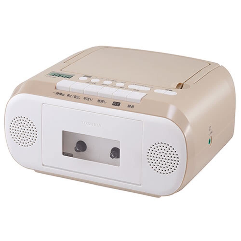 新品 東芝(TOSHIBA) TY-CDM1-C(ベージュ) CDラジオカセットレコーダー ワイドFM対応