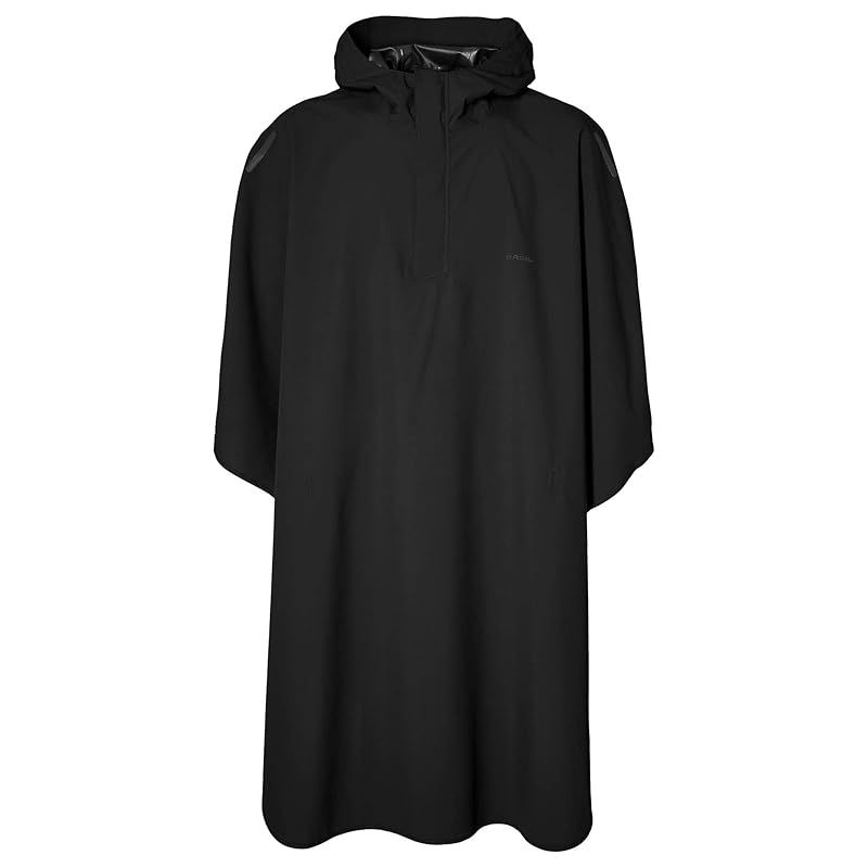 【新品】 BASIL(バジル) レインポンチョ ジェットブラック フリーサイズ Hoga[ホハ] ユニセックス