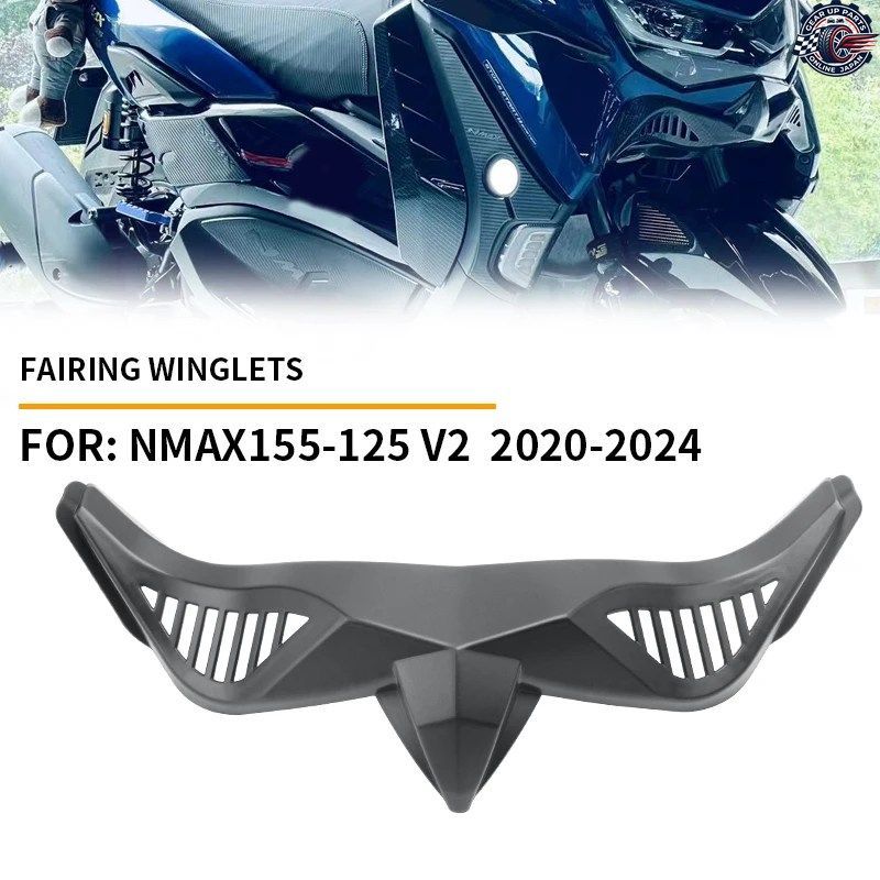 ヤマハ NMAX155 V2 2019-2024 NMAX125 2018-2023 フロントモーターサイクルエアロダイナミックフェアリングウィングレットカバープロテクシ