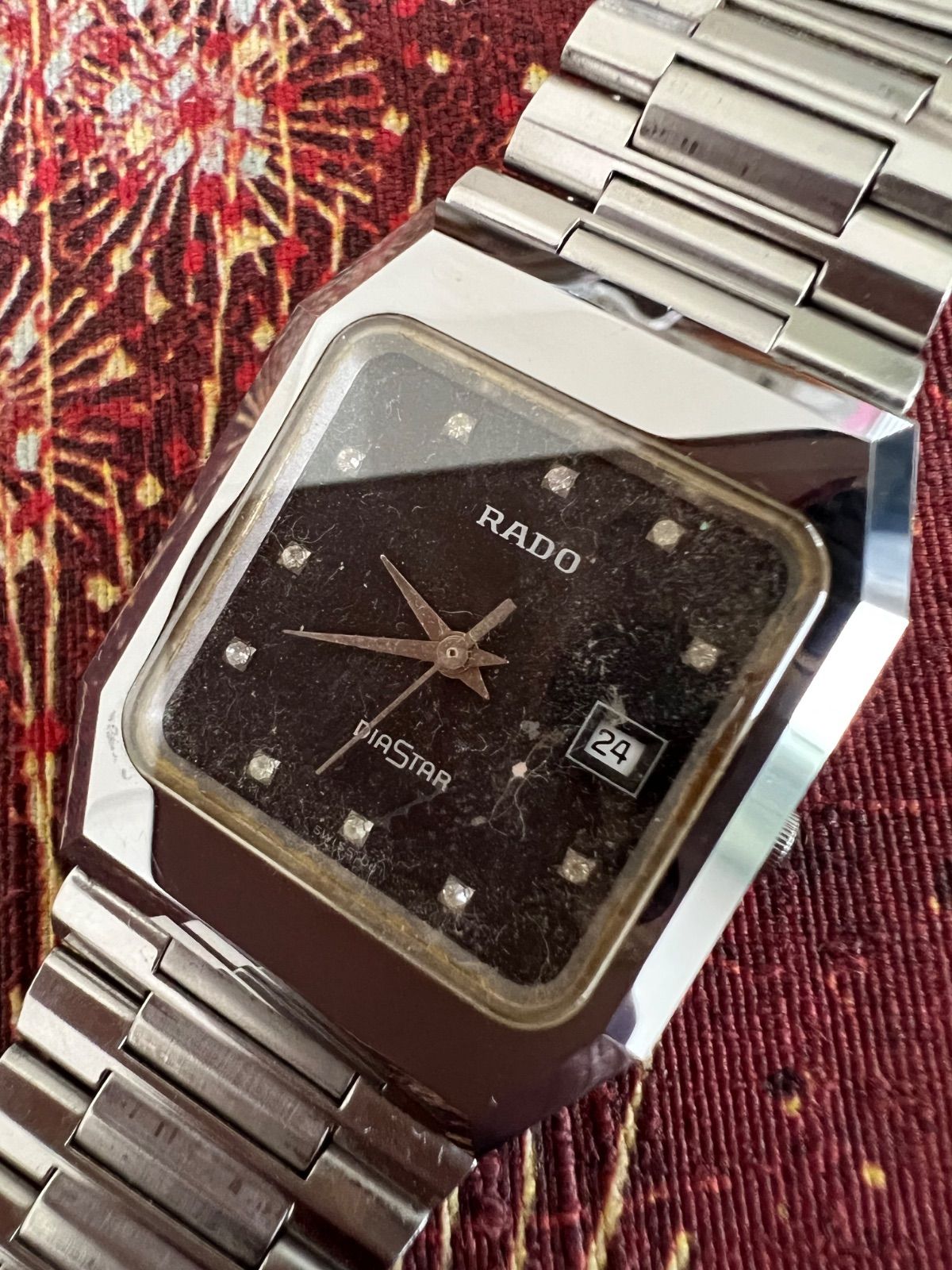 ラドー RADO☆ダイヤスター☆超硬ケース☆12Pダイヤ☆メンズ☆クオーツ