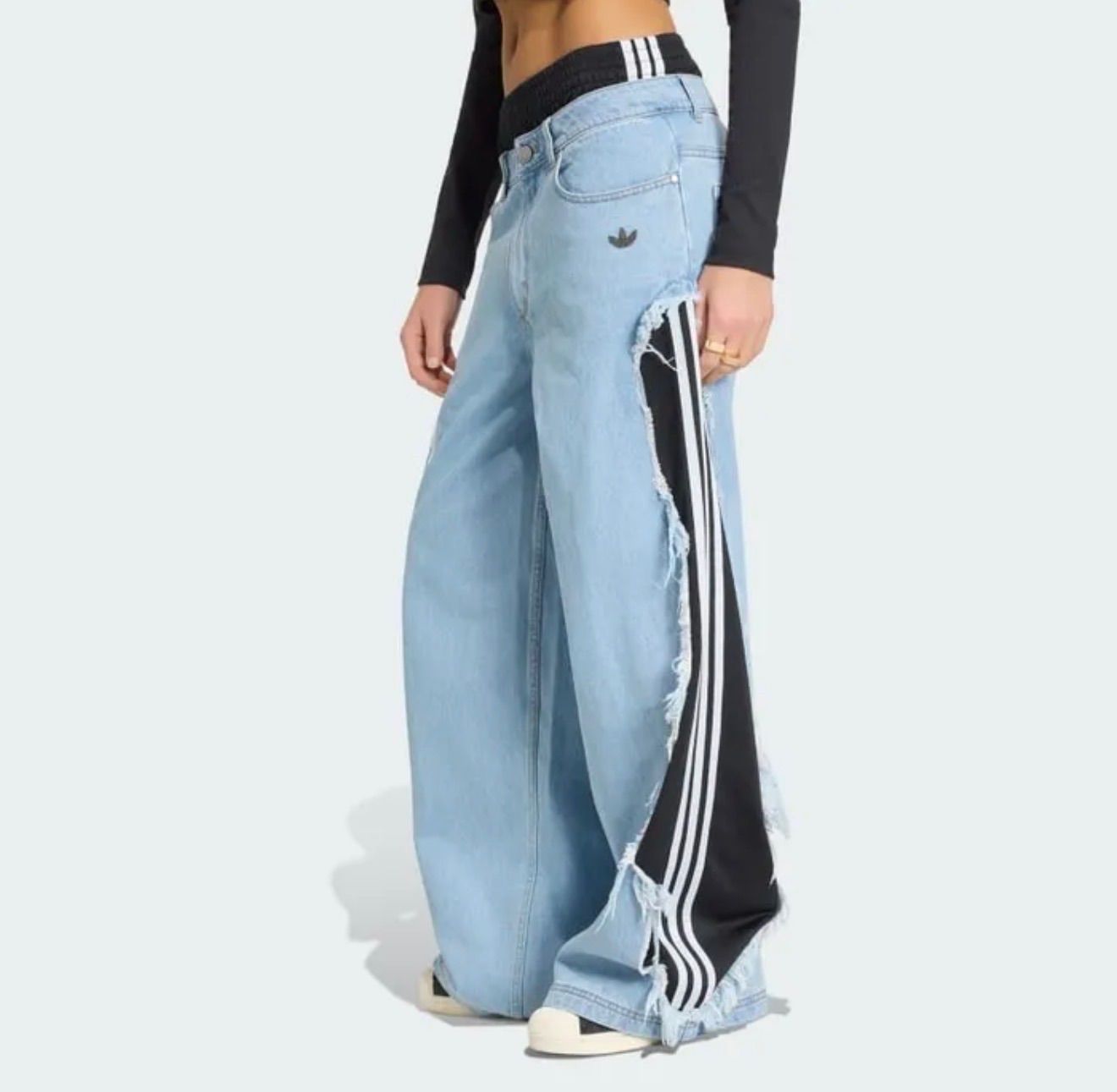☆ adidas ☆ Adilenium 5.0 Deconstructed Denim Pants L