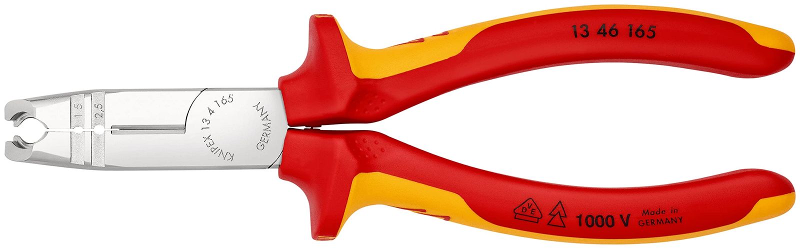 新品 クニペックス KNIPEX 絶縁マルチストリッピングプライヤ-(SB) 1346-165