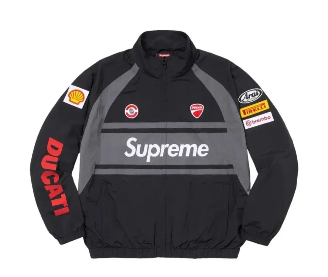 Supreme トラックジャージ Lサイズ 最安値，定番 Supreme x Ducati トラック ジャケット ブラック L