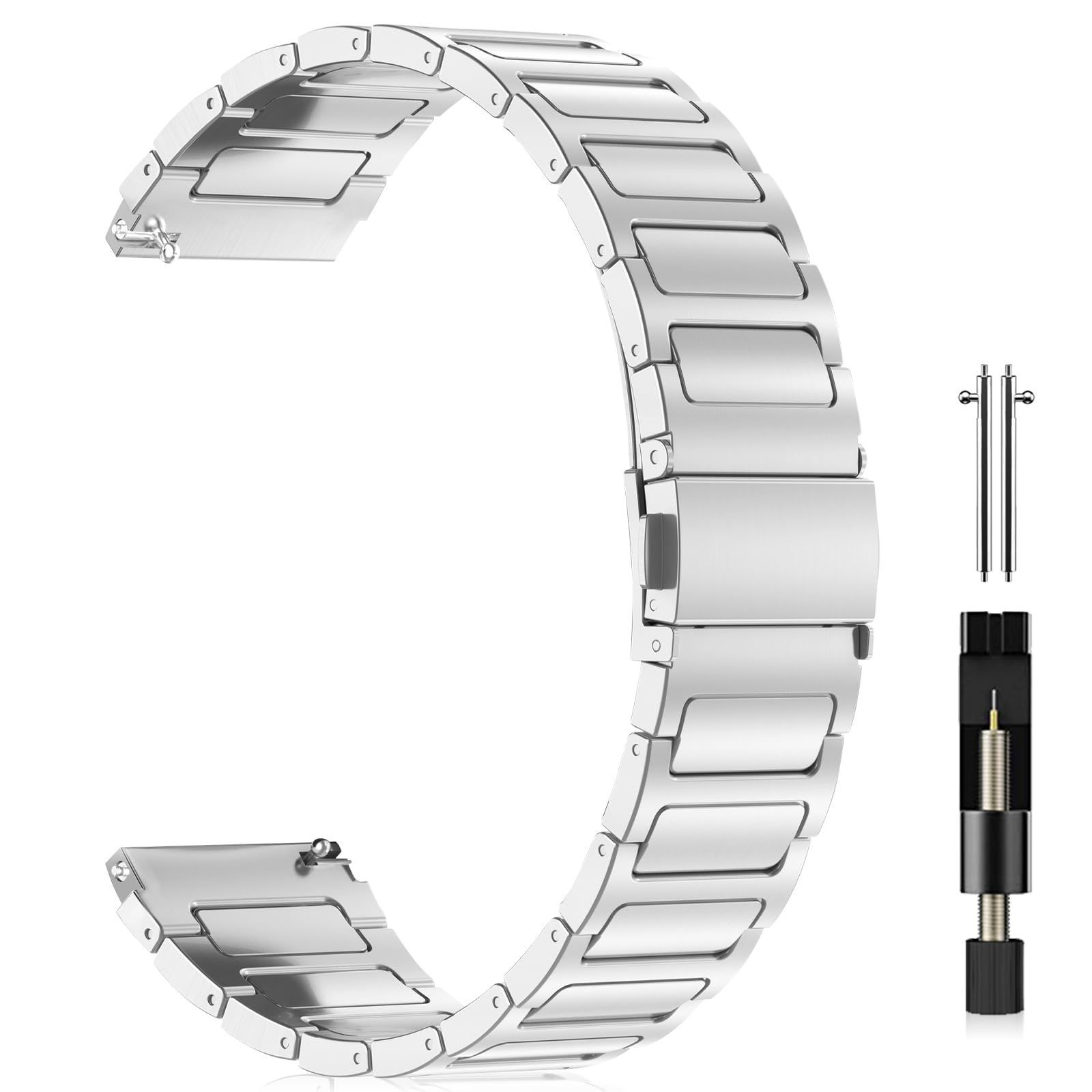 金属 smart turnout ベルト 在庫処分 22mm スマートウォッチバンド