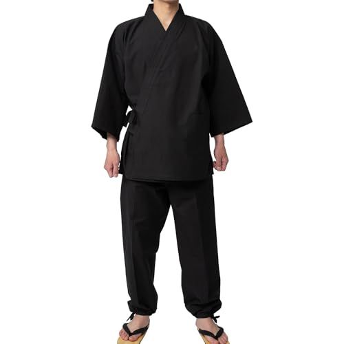 【新品】久留米織り 作務衣 紳士用 [ 日本製 綿100% 通年対応 メンズ 春 夏 秋 冬 室内着 ] プレゼント 父の日 ec8e4a1f