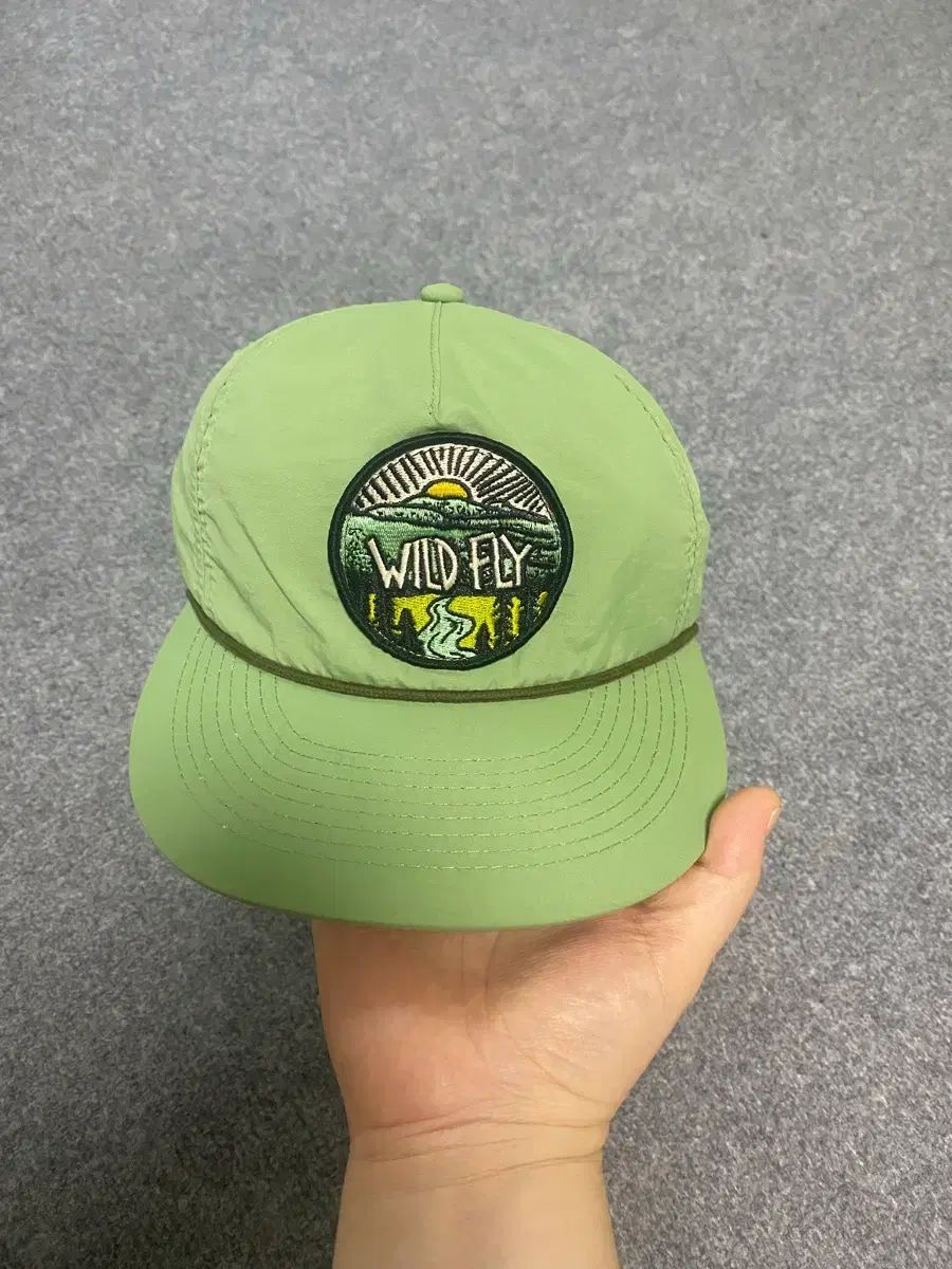 アメリカ WILD FLY キャンプキャップ ライム色