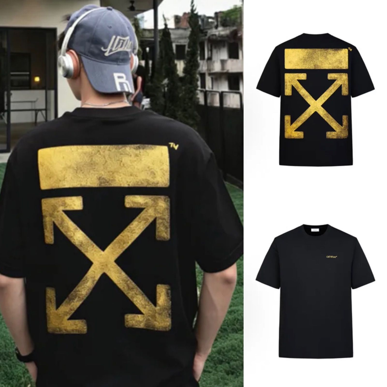 ☆ Off-White ☆ 半袖Tシャツ アロー ロゴ バックプリント
