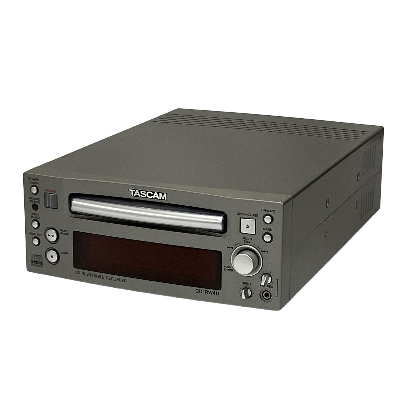 TASCAM CD-RW4U CDレコーダー 録音機能付きCDデッキ CDドライブ 20bit 業務用 CDプレーヤー 中古 T11106361