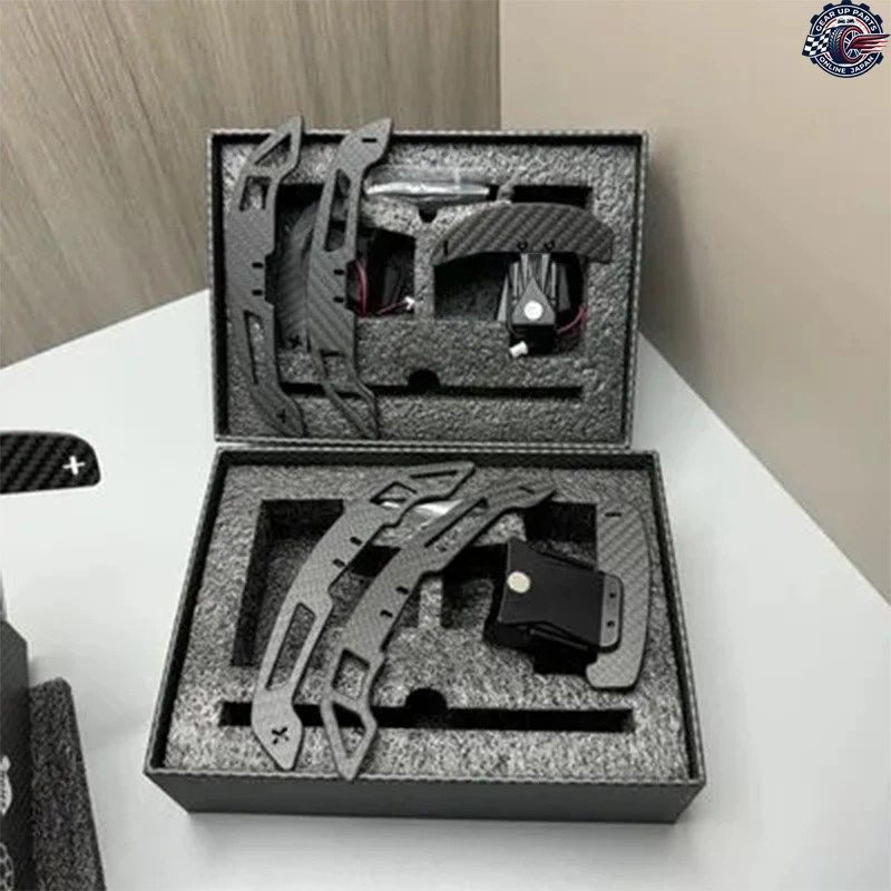 カーボンファイバー素材を使用した磁気シフトパドル メルセデスベンツ BMW アウディ フォルクスワーゲン 挿入時に損傷なし