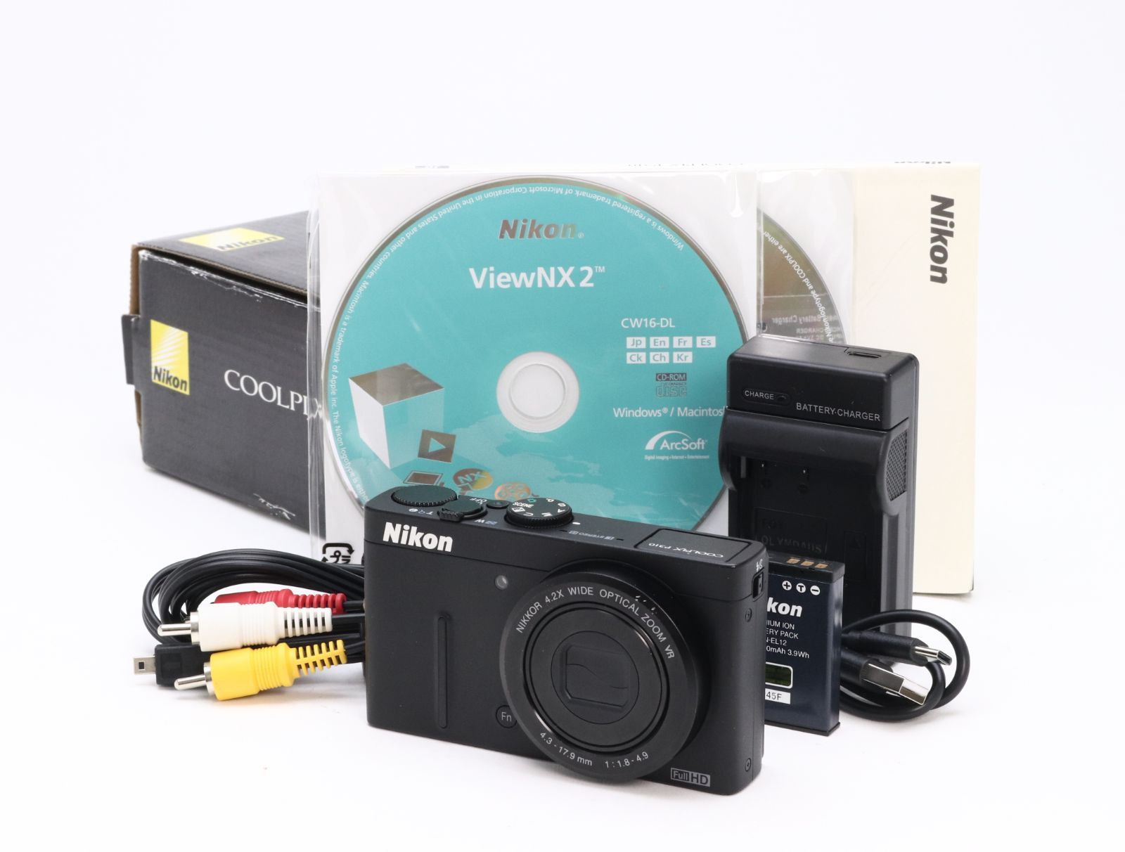 B+ (並品) Nikon ニコン COOLPIX P310 ブラック 初期不良返品対応 55