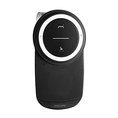 サンワダイレクト 車載 ハンズフリー Bluetooth Hi-Fiスピーカー ノイズキャンセリング ボタン/声で応答 2台待ち受け Bluetooth4.1 通話 音楽 1個 400-BTCAR003★m cfbe7a44