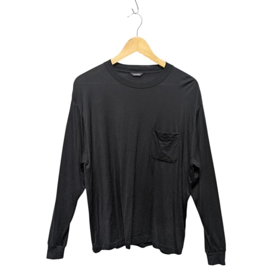Ameriyas アメリヤス メリノウール クルーネック 長袖Tシャツ ロンT カットソー ブラック系 ウール サイズM 65244 8,284円