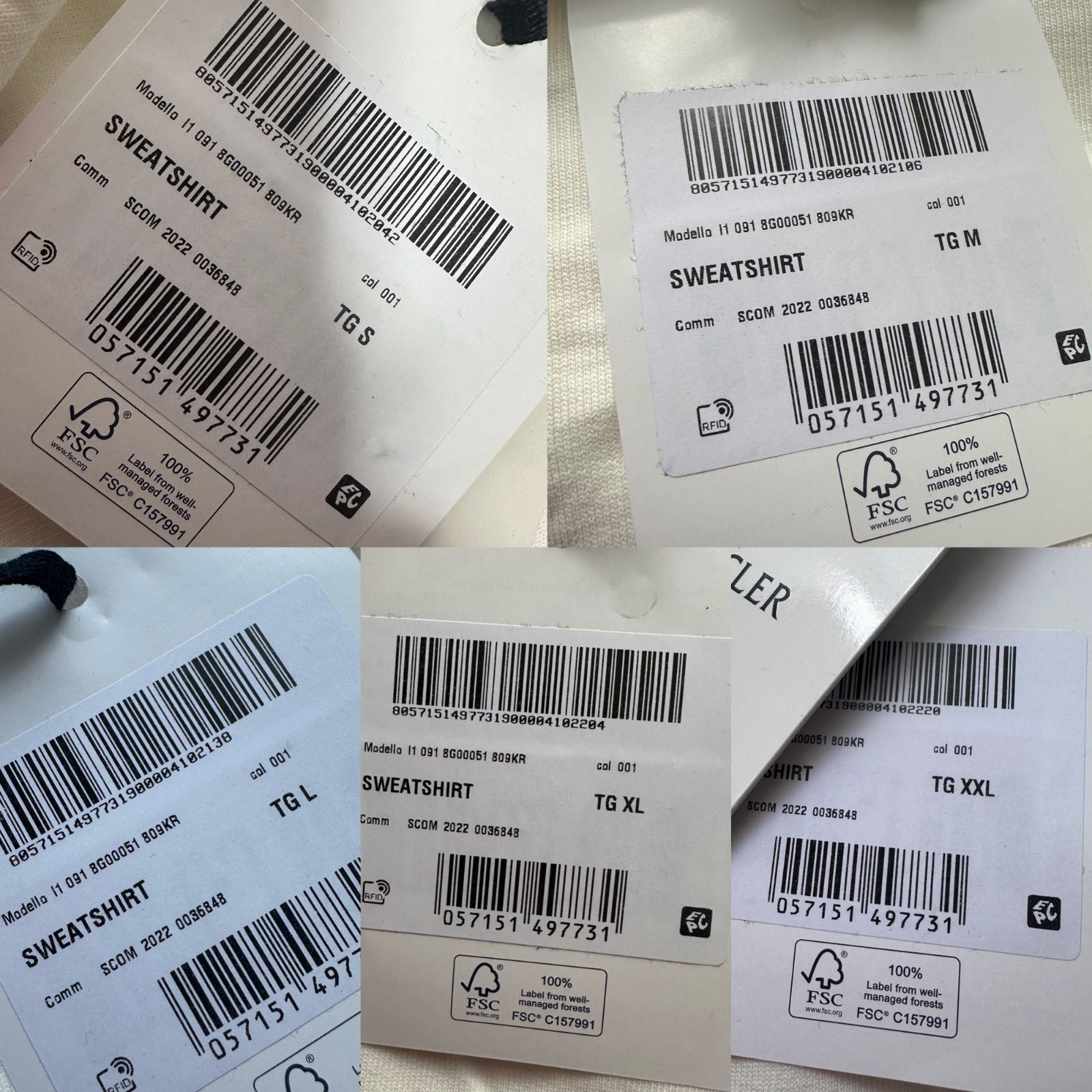 Moncler シンプルワッペン トレーナー ivory 現行定価96800円 - メルカリ