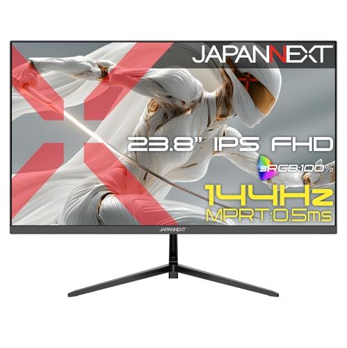 【ECサイト限定】JAPANNEXT 23.8インチ IPSパネル搭載 144Hz/0.5ms(MPRT)対応 フルHD(1920×1080)解像度 ゲーミングモニター JN-Ei238G144F HDMI DisplayPort HDR P c361a518