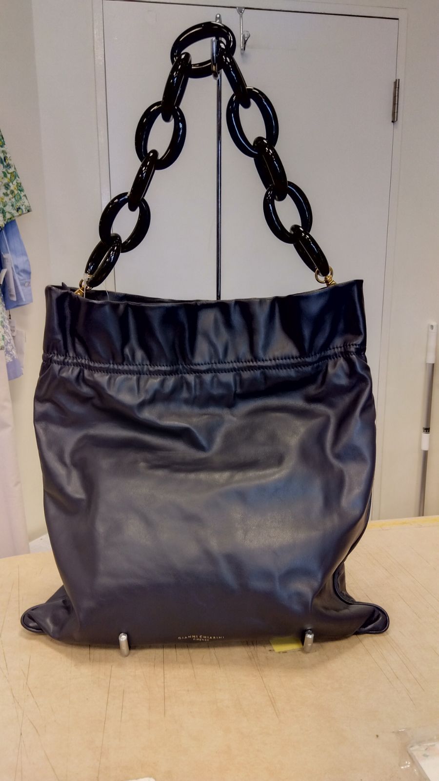 M02 ジャンニキャリーニ　GIANNI CHIARINI　ツーウェイバック　レザー　ブラック