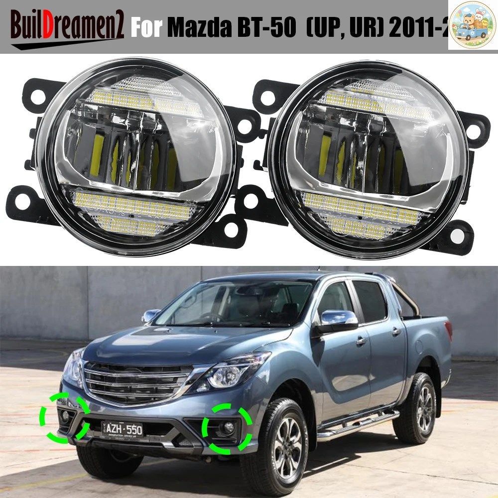 30W 4000LM 車用フロントLEDフォグランプ DRL マツダ BT-50 BT50 UP UR 2011-2020 CANBUS フォグ デイタイムランニングランプ H11 12V