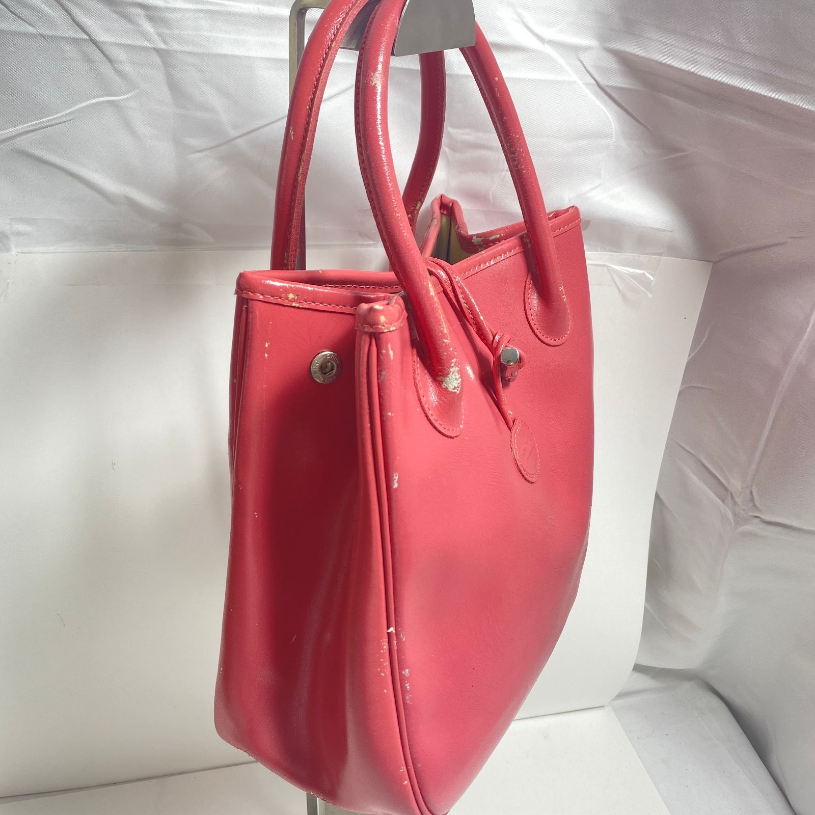 ロンシャン Longchamp トートバッグ ハンドバッグ 手提げ 鞄 ピンク M 