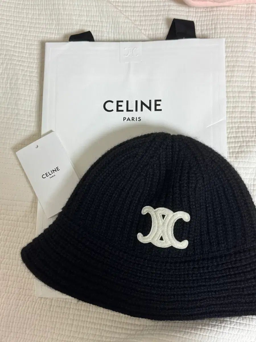Celine セリーヌ カシミア ブラック ビーニー