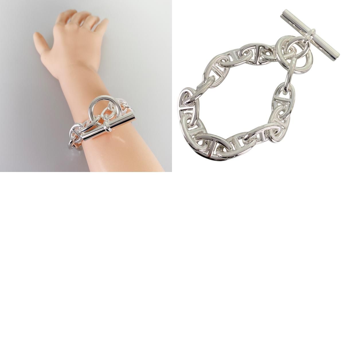 エルメス HERMES シェーヌダンクル TGM Sv925 ブレスレット sst【中古 