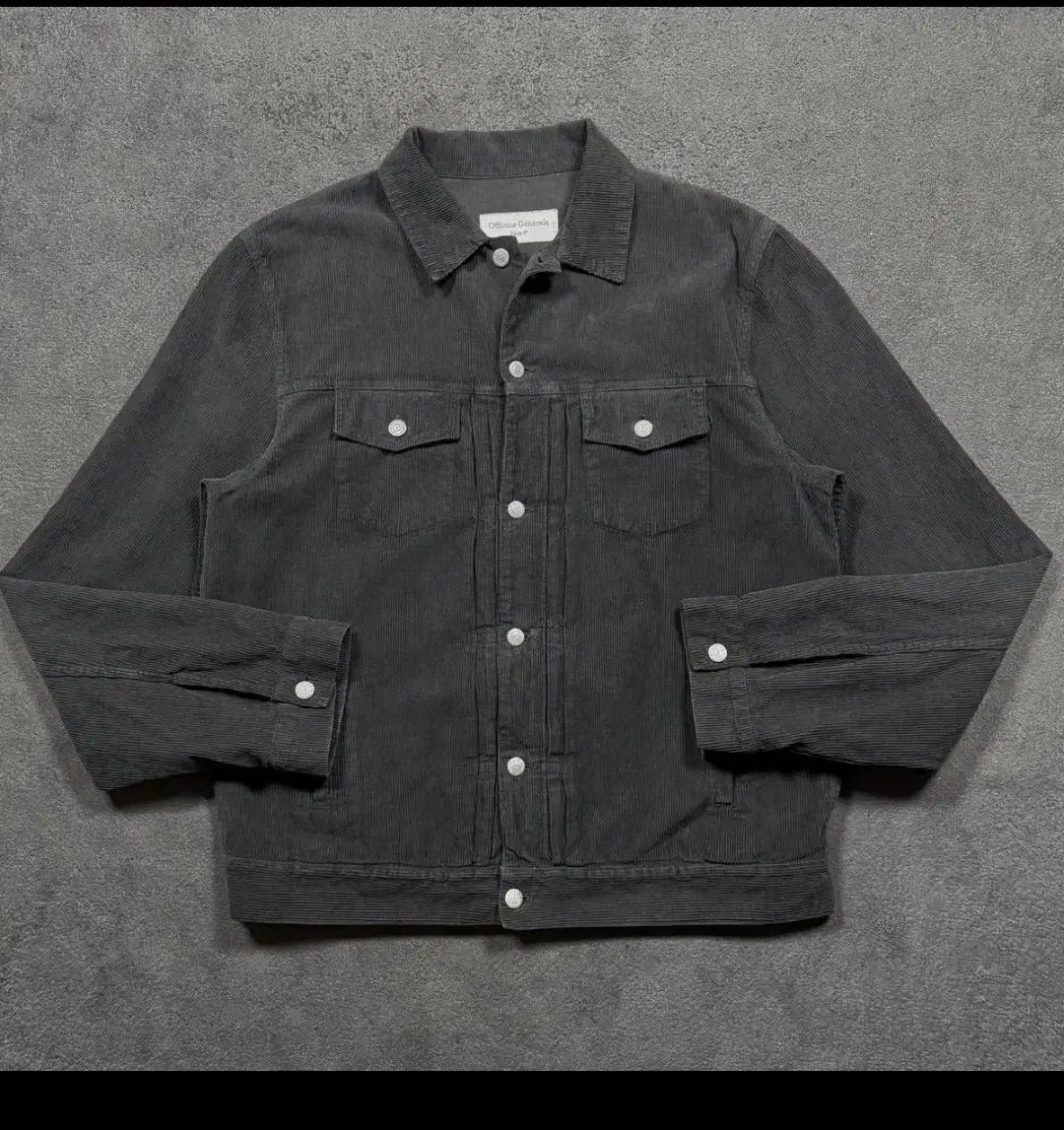 Officine Generale コーデュロイ ジャケット チャコール
