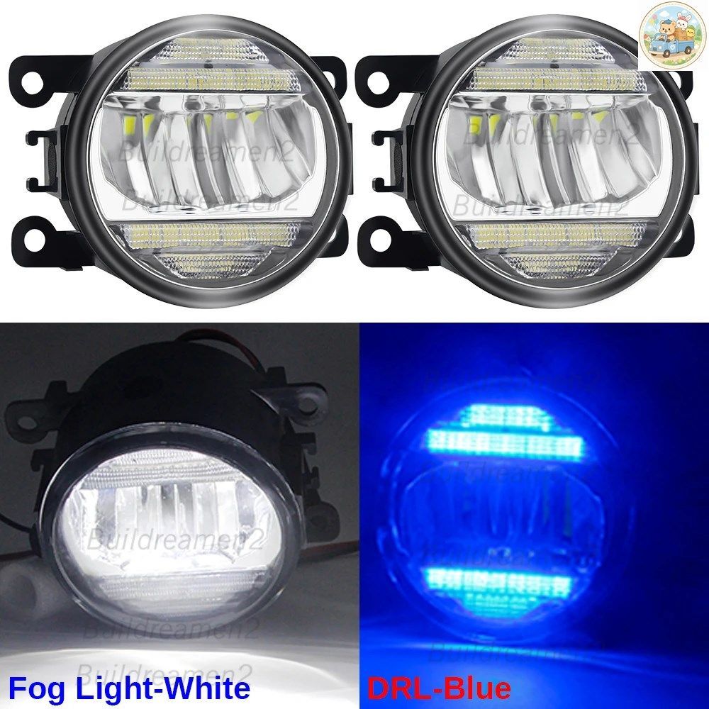 2個入り 30W 車用 左+右 LED フォグランプ デイタイムランニングランプ DRL 8000LM 12V FIAT FIORINO BOX MPV 225_ 2007-2023