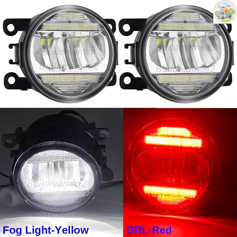 2個入り 30W 車用 左+右 LED フォグランプ デイタイムランニングランプ DRL 8000LM 12V FIAT FIORINO BOX MPV 225_ 2007-2023