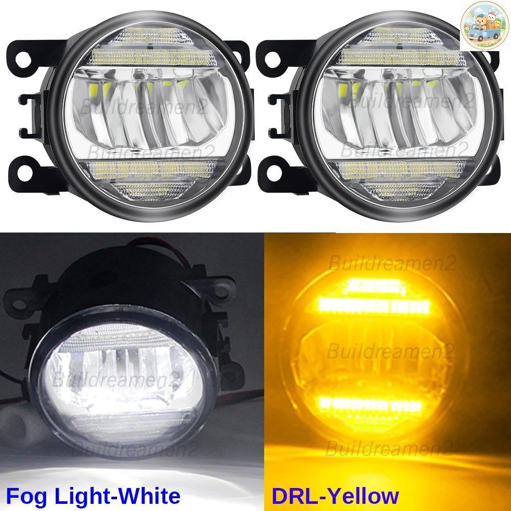 2個入り 30W 車用 左+右 LED フォグランプ デイタイムランニングランプ DRL 8000LM 12V FIAT FIORINO BOX MPV 225_ 2007-2023