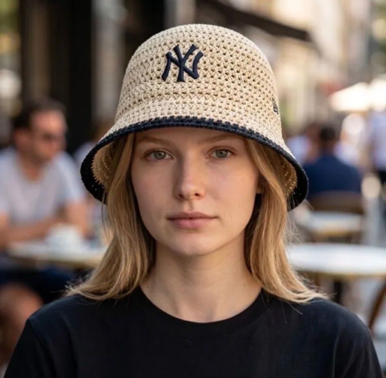 ☆ New Era ☆ New Era バケットハット ニット ニューヨーク・ヤンキース ロゴ XL