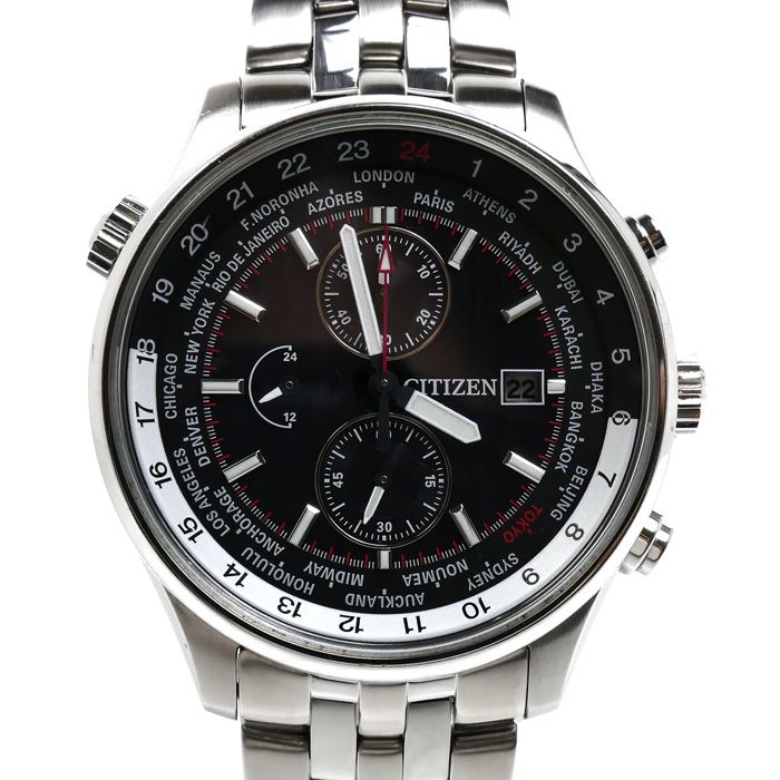 CITIZEN シチズン エコドライブ 腕時計 ソーラー CA0087-71E/B612-S126495 メンズ 中古