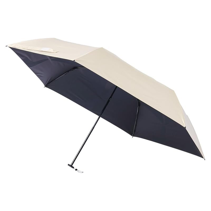 【新品】 [ムーンバット]3秒でたためる傘 urawaza 日傘 遮熱 遮光100 UVカット 晴雨兼用 手開き 形状記憶 畳みやすい 折りたたみ傘 簡単開閉 ウラワザ 無地 親骨55cm 30244 キャメル