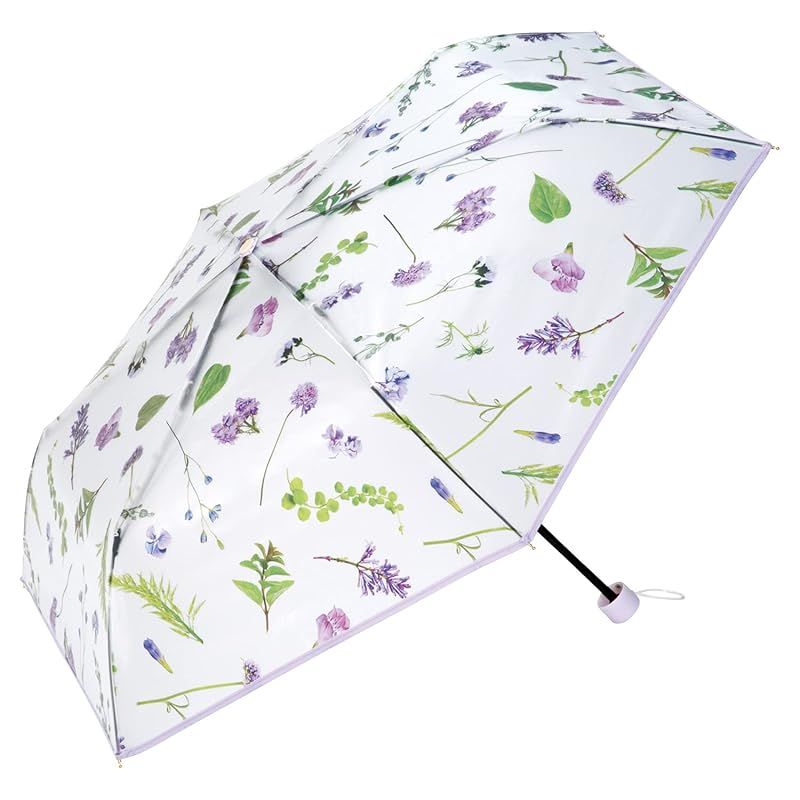 【新品】 plantica×Wpc. フラワーアンブレラ プラスティック ミニ マルチ ビニール傘 雨傘 折りたたみ傘 親骨50cm 220g おしゃれ 可愛い 通勤 通学 シンプル オシャレ 旅行 花柄 撥水 女性 レディース PLV001-027-002