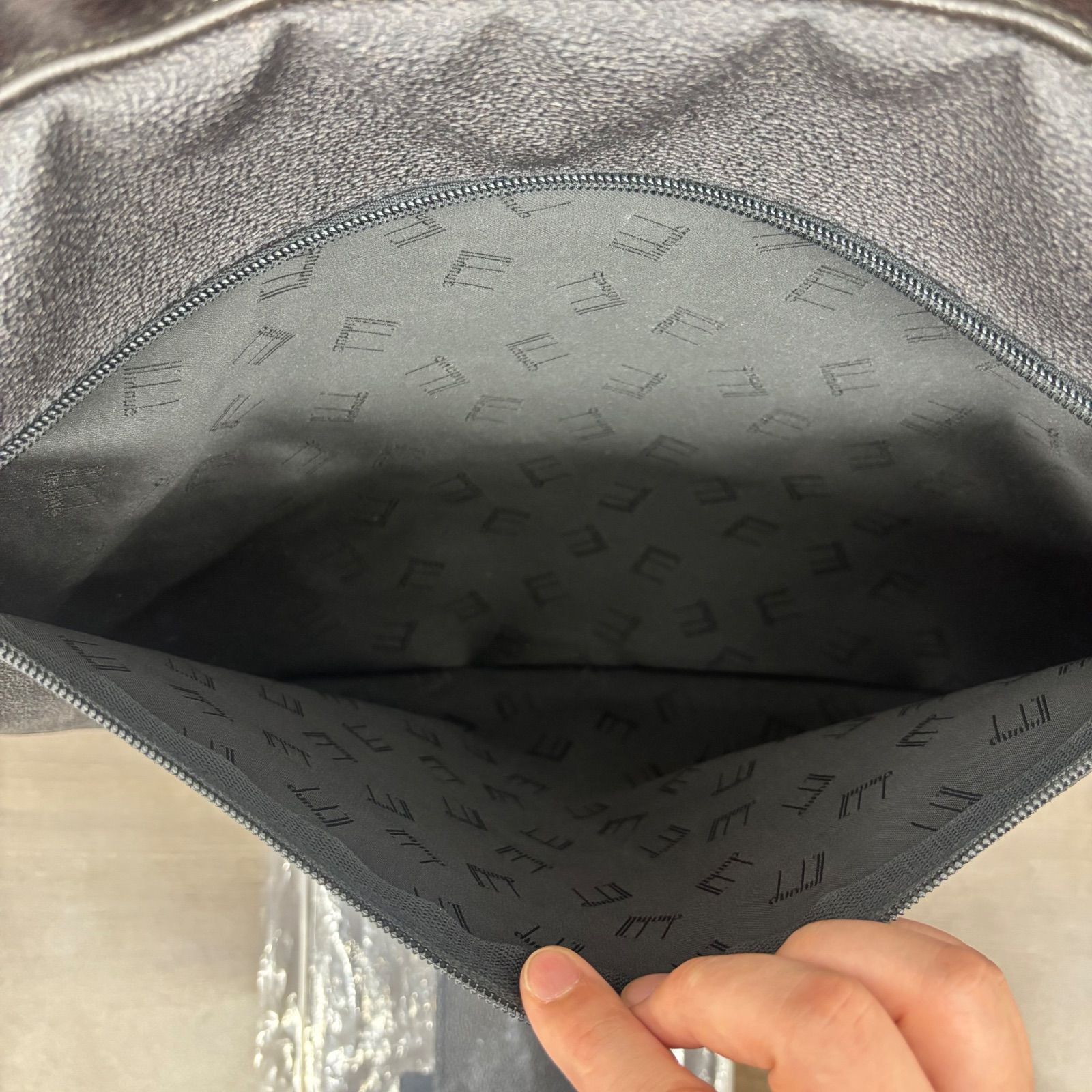 (s)dunhill ボストンバッグ ダンヒル サイドカー ビジネス 2way 黒 /7598 (s)dunhill ボストンバッグ ダンヒル サイドカー ビジネス 2way 黒 /7598