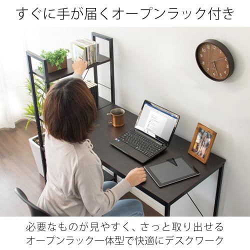 アイリスプラザ パソコンデスク デスク収納 整理 ラック付きデスク オフィス 机 PCデスク テレワーク 幅114? RTPCD-1200 ホワイト/ナチュラルma アイリスプラザ パソコンデスク デスク収納 整理 ラック付きデスク オフィス 机 PCデスク テレワーク 幅114? RTPCD-1200 ホワイト/ナチュラルma