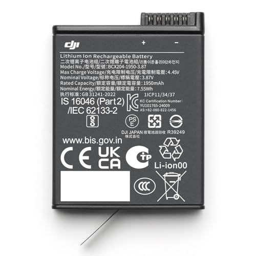 DJI Osmo ActionエクストリームバッテリーPlus（1950 mAh）Osmo Action 6 Osmo 360 Osmo Action 5 Pro Osmo Action 4 Osmo Action 3対応Y f6720e90