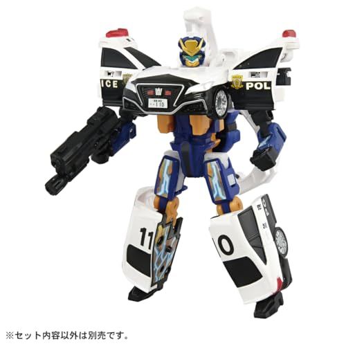 タカラトミー(TAKARA TOMY) トミカ ジョブレイバー TJBDX ライジングポリスブレイバー デカライドアーマー白バイ DXセット ミニカー おもちゃ 3歳以上Y 1c91afd6