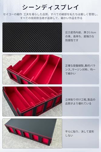 HG CHASING TRIBE デッキケース トレカケース PU レザー カード4200+枚収納 大容量 トップローダー用ケース 展示窓付き スリーブ対応 トレーディングカードケース (黒、グレー, 5列窓付き/4000枚のカード収納)Y 45aba303 HG CHASING TRIBE デッキケース トレカケース PU レザー カード4200+枚収納 大容量 トップローダー用ケース 展示窓付き スリーブ対応 トレーディングカードケース (黒、グレー, 5列窓付き/4000枚のカード収納)Y 45aba303