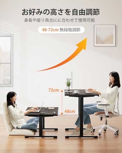 ErGear 電動昇降式デスク ロータイプ 高さ48-72cm コンセント&USBポート付き ローデスク 座椅子机 4パターン高さメモリー機能 静音 収納フック付き 小さめ パソコンデスク テーブル 電動机 ゲーミングデスク【幅90 x 奥行き50 x 高ma ErGear 電動昇降式デスク ロータイプ 高さ48-72cm コンセント&USBポート付き ローデスク 座椅子机 4パターン高さメモリー機能 静音 収納フック付き 小さめ パソコンデスク テーブル 電動机 ゲーミングデスク【幅90 x 奥行き50 x 高ma