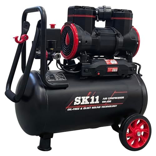 SK11(エスケー11) オイルレス エアーコンプレッサー SW-102 タンク容量22L 静音タイプ SW-L20MPF-01ma SK11(エスケー11) オイルレス エアーコンプレッサー SW-102 タンク容量22L 静音タイプ SW-L20MPF-01ma