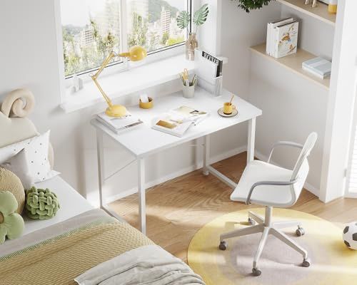 AODK デスク 机 pcデスク 幅80cm パソコンデスク小さい computer desk ゲーミングデスク 学習机 コンパクト 在宅ワーク おしゃれ 組立簡単 ホワイトｍａ