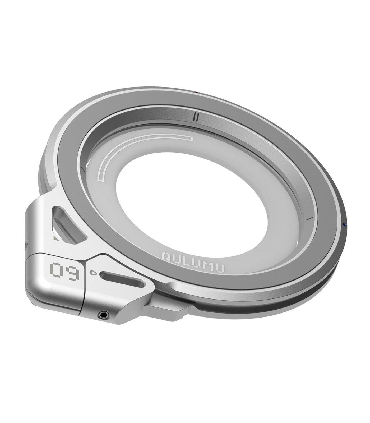 Aulumu G09 スマホリング Magsafe - 360°回転 Magsafe リング/スマホスタンド 両面マグネット・アルミニウム合金製｜ iPhone 17/16/15/14/13/12シリーズ対応｜ - シルバーｍａ