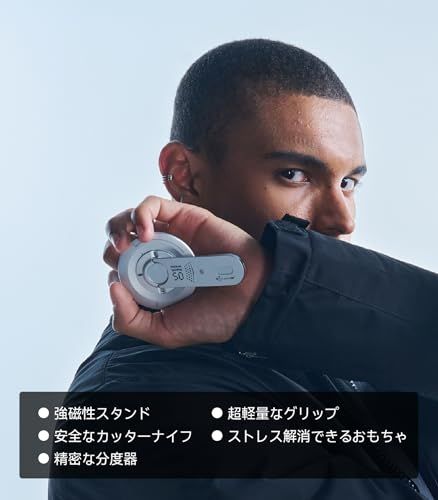 Aulumu G05 Air Magsafe リング【マグセーフ リング/スマホスタンド】360°回転式アルミ製・セラミックブレード内蔵 - iPhone 17/16/15/14/13/12シリーズ対応 - ブラックma Aulumu G05 Air Magsafe リング【マグセーフ リング/スマホスタンド】360°回転式アルミ製・セラミックブレード内蔵 - iPhone 17/16/15/14/13/12シリーズ対応 - ブラックma
